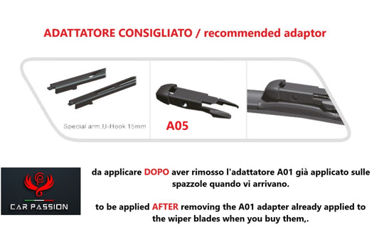 Spazzole tergicristallo CITROEN C4 2004-2010 70 60 cm anteriori