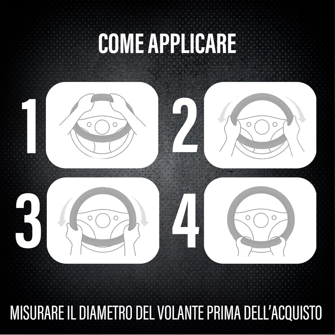 Coprivolante Per Auto Copristerzo D Shape in Pelle Microfibra Sportivo 5 colori
