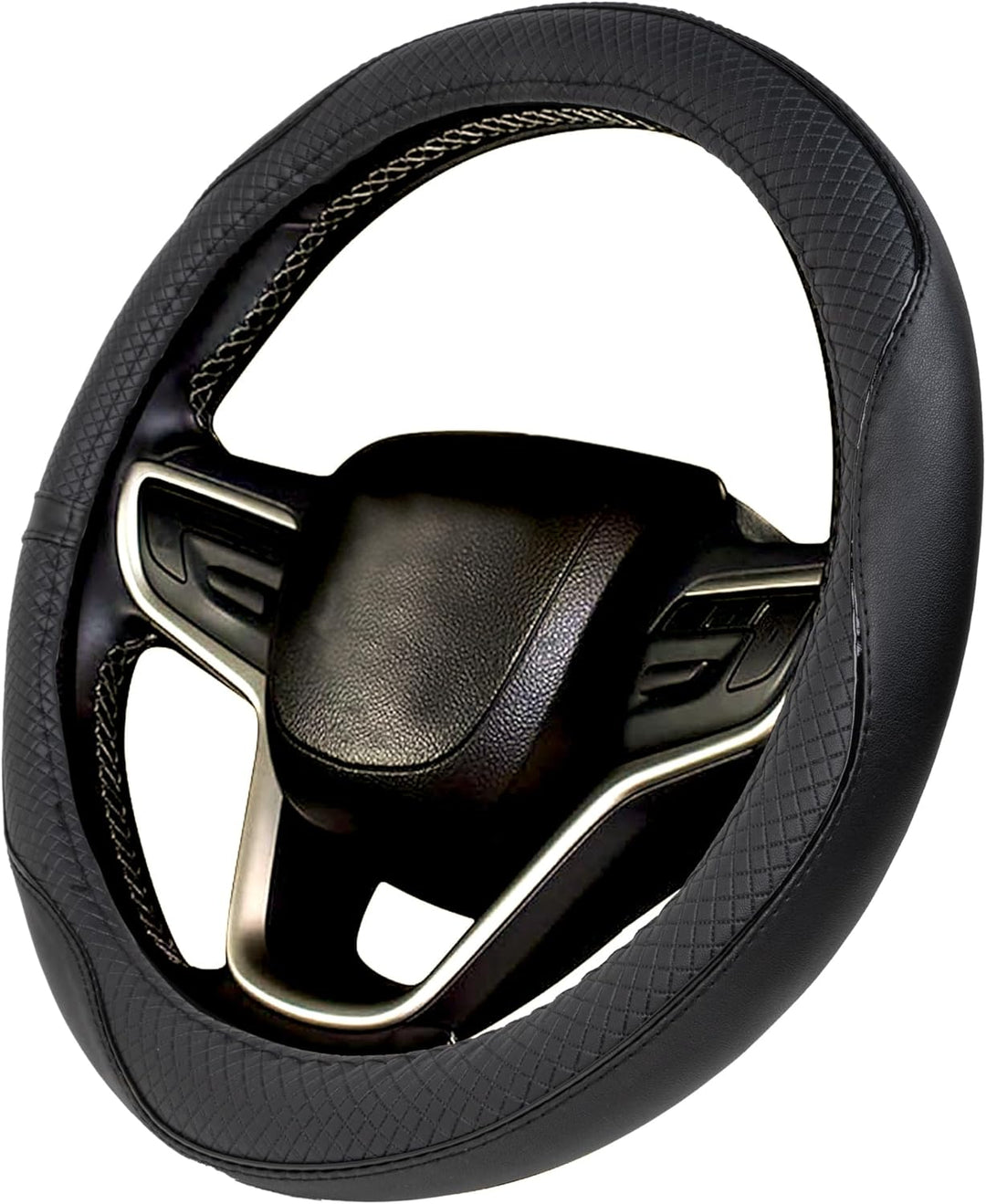 Coprivolante Per Auto Copristerzo Rotondo in Pelle Microfibra Sportivo 6 colori