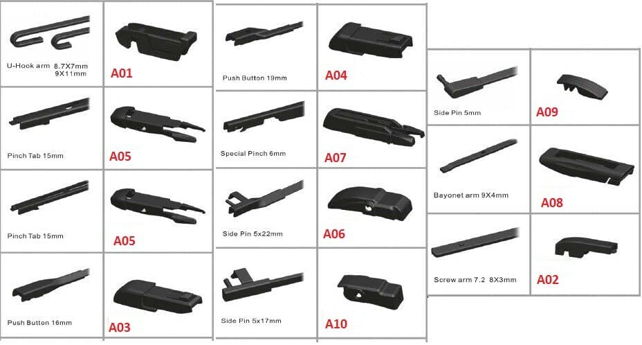 Spazzole tergicristallo per AUDI A1 3 Porte 60 50cm anteriori