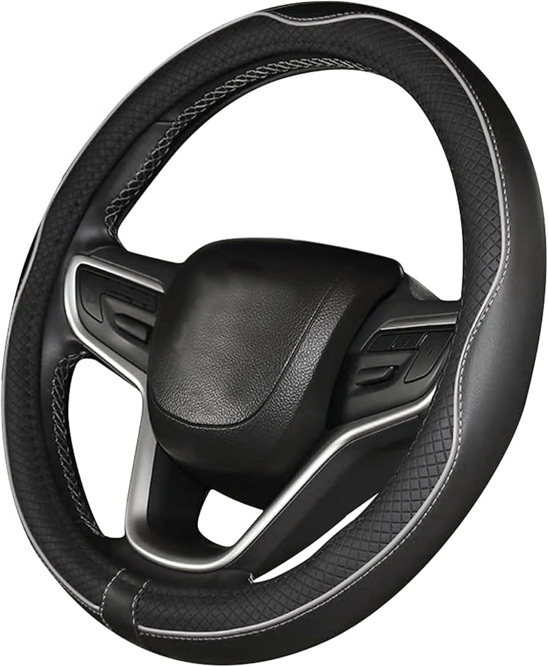 Coprivolante Per Auto Copristerzo Rotondo in Pelle Microfibra Sportivo 6 colori