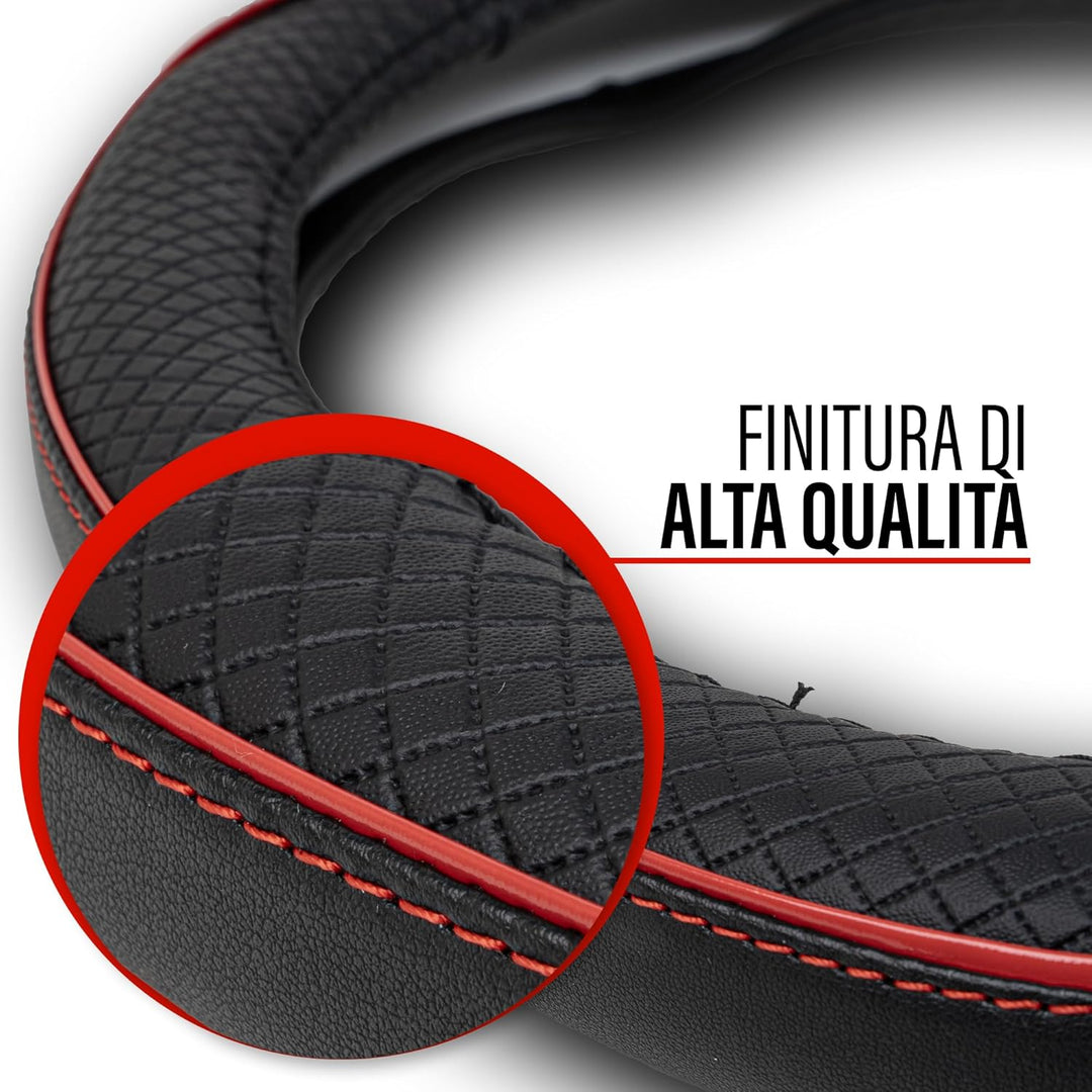 Coprivolante Per Auto Copristerzo Rotondo in Pelle Microfibra Sportivo 6 colori