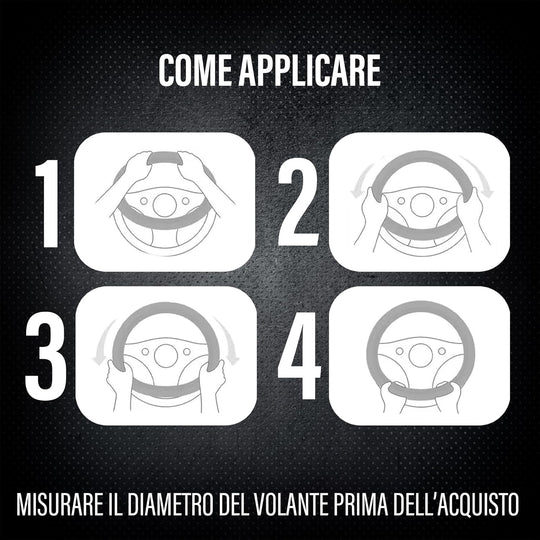 Coprivolante Per Auto Copristerzo Rotondo in Pelle Microfibra Sportivo 6 colori