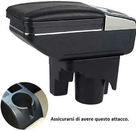 Bracciolo VOLKSWAGEN GOLF 6 in ecopelle nero