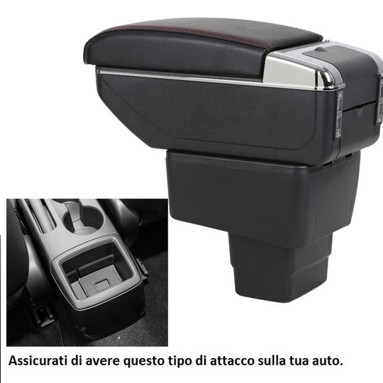 Bracciolo MAZDA CX-3 in ecopelle nero