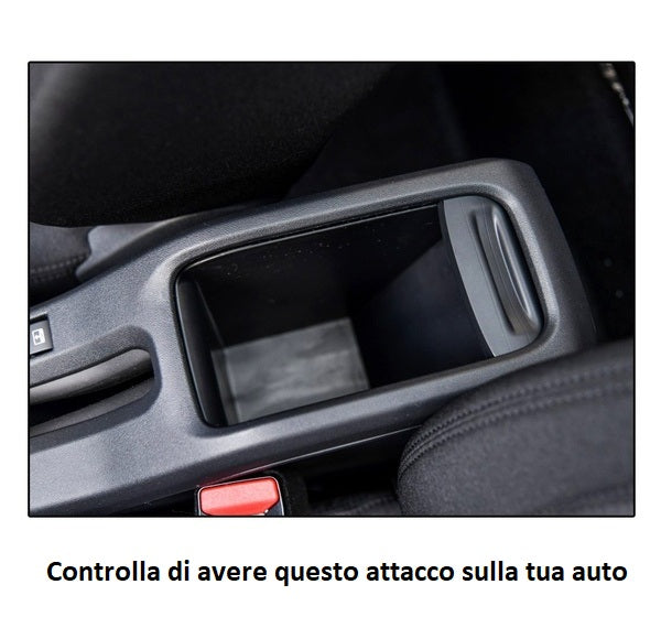 Bracciolo PEUGEOT 2008 in ecopelle nero