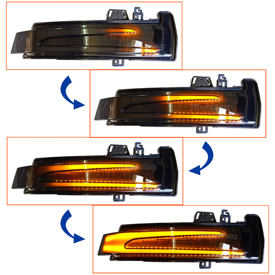 Frecce laterali LED progressive Mercedes Classe A B C E GLA GLK