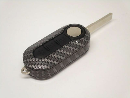 Cover chiave carbon look  Fiat Lancia Abarth in plastica - [accessori auto]