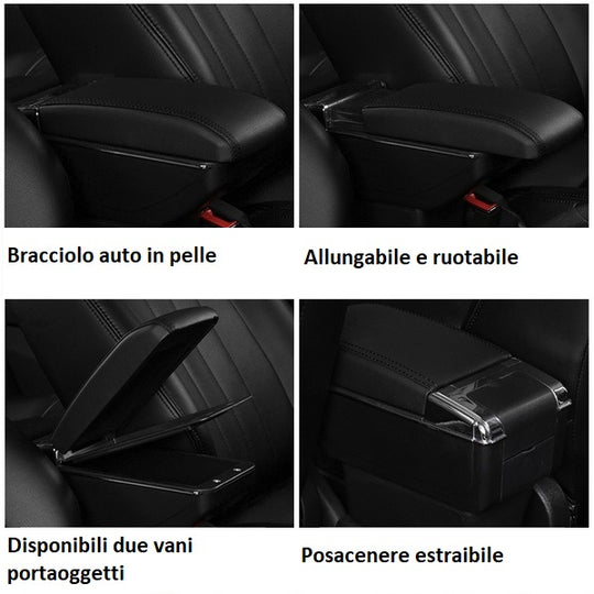 Bracciolo SUZUKI VITARA in ecopelle nero