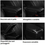 Bracciolo RENAULT CLIO 4 Dal 2012 in ecopelle nero - [accessori auto]