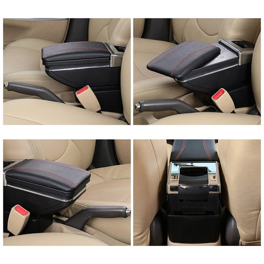 Bracciolo DACIA DUSTER 2010-2017 in ecopelle nero - [accessori auto]