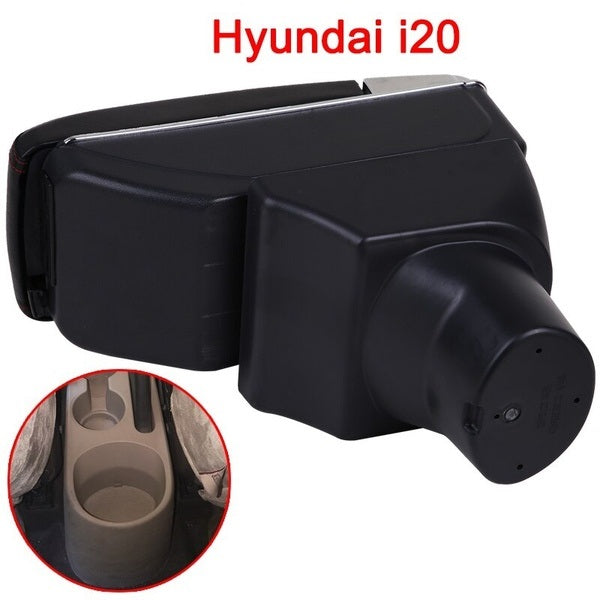 Bracciolo HYUNDAI I20 2009-2013 in ecopelle nero