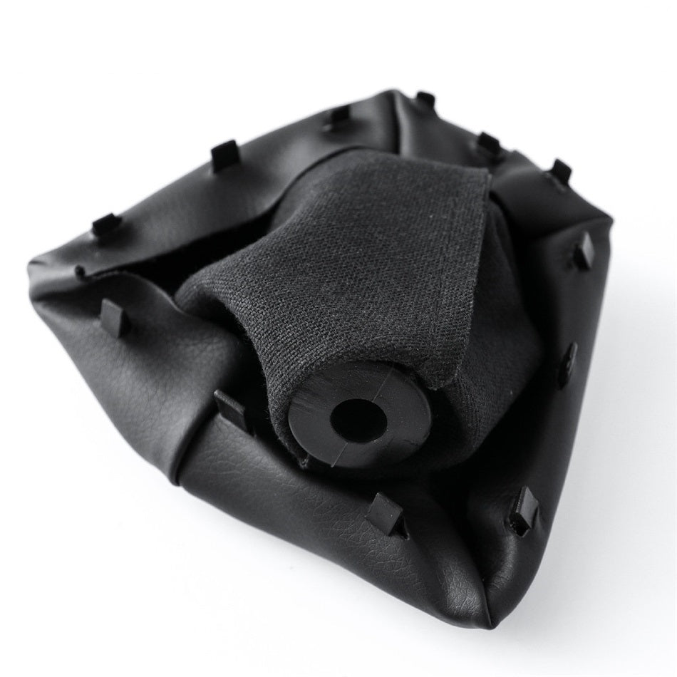 Cuffia Leva Cambio Manuale + Pomello + Ghiera Telaio Compatibile con Fiat Fiorino Peugeot Bipper 2007 – 2016 Cuciture Nere 5 Marce Set Completo Ricambio Auto