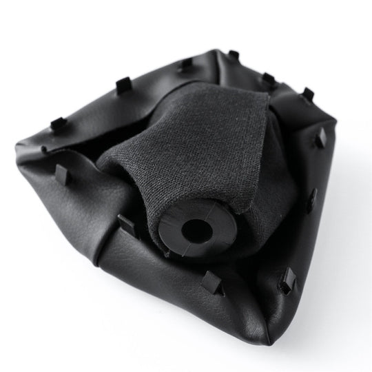 Cuffia Leva Cambio Manuale + Pomello + Ghiera Telaio Compatibile con Fiat Fiorino Peugeot Bipper 2007 – 2016 Cuciture Nere 5 Marce Set Completo Ricambio Auto