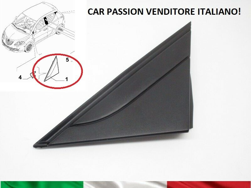 Coppia Modanature Mostrina Specchietto Lancia Ypsilon Sinistra Destra