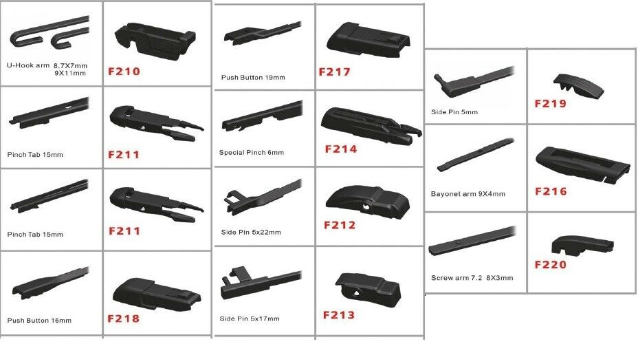 Spazzole tergicristallo TOYOTA VERSO 2009> 65 40 cm anteriori
