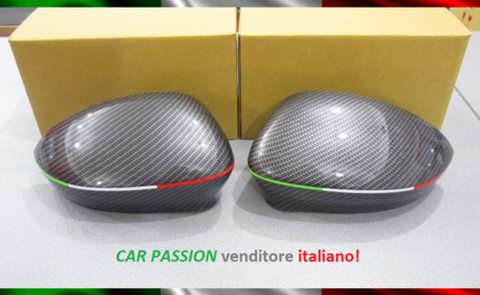 Calotte specchio carbon look Fiat Grande Punto Evo 500 Abarth