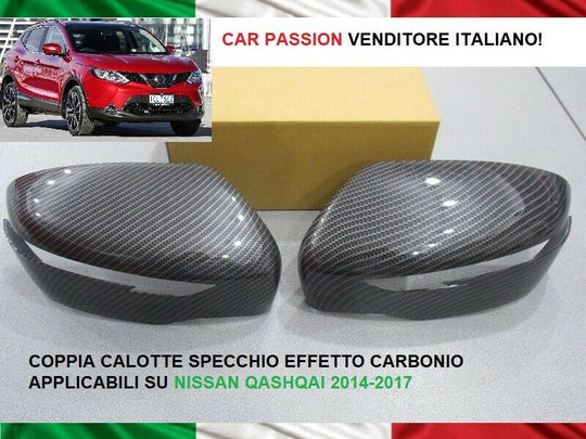 Calotte specchio carbon look Nissan Qashqai Juke