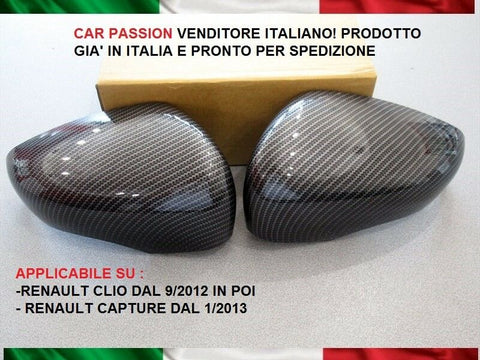 Calotte specchio carbon look Renault Clio e Captur