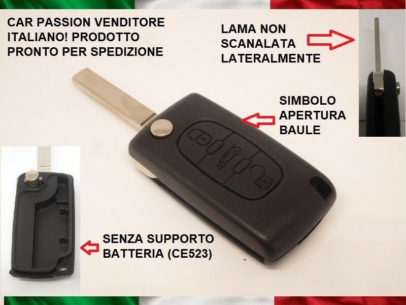 Telecomando per Citroen C2 C2 C4 C5 Picasso 3 tasti