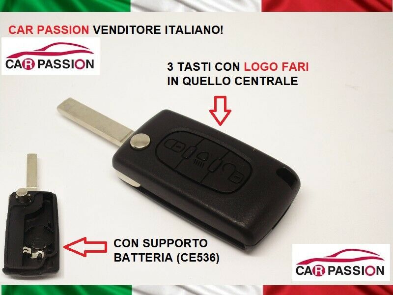 Telecomando per Citroen C2 C2 C4 C5 Picasso 3 tasti