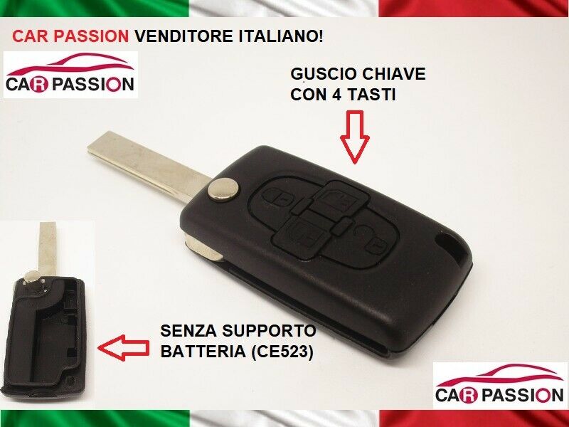 Telecomando per Citroen C4 C5 C8 Picasso 4 tasti