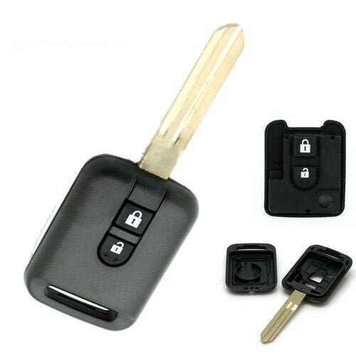 Guscio Chiave Telecomando A 2 Tasti Per Nissan Micra, X-Trail, Qashqai, Juke, Navara, Senza Elettronica