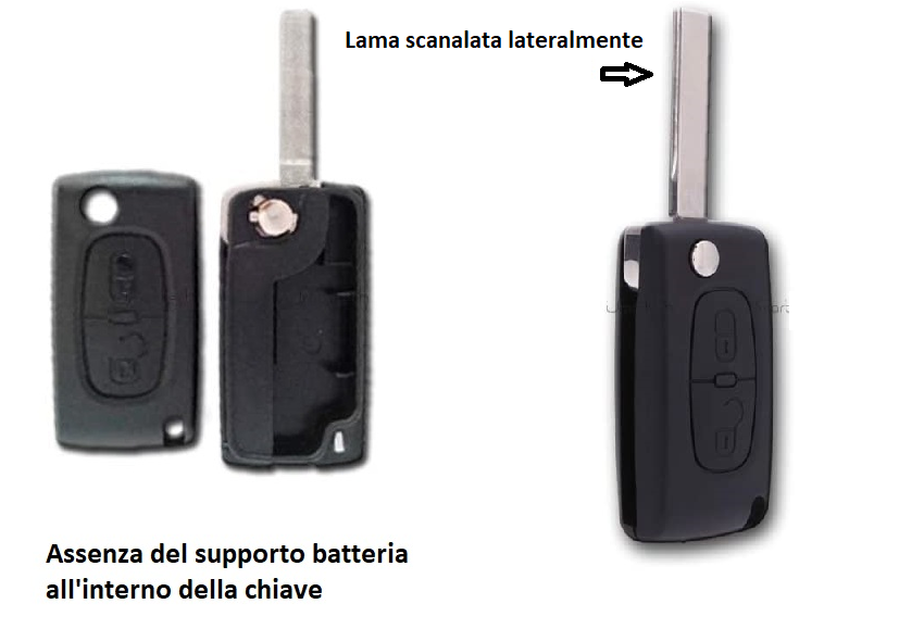 Telecomando per Citroen C2 C3 C4 5C Picasso 2 tasti - [accessori auto]