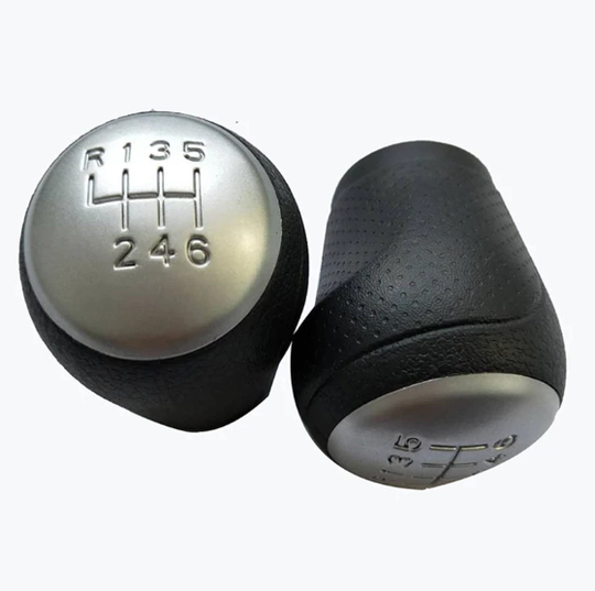 Pomello Cambio Completo Compatibile con Nissan Qashqai Juke X-Trail Satinato 6 Marce Ricambio Impugnatura Lente