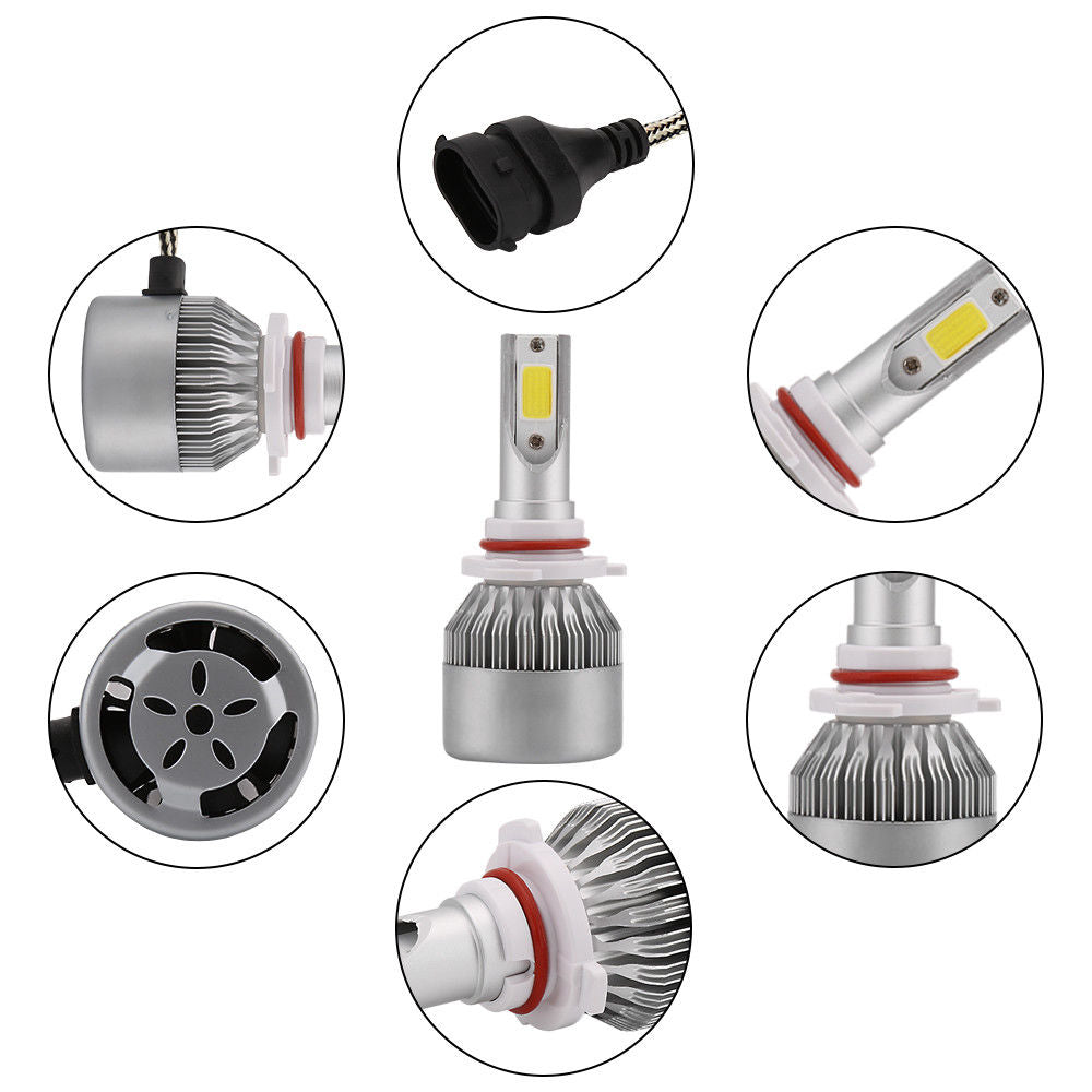 Kit Fari Led CANBUS Anabbaglianti + Abbaglianti + Fendinebbia + Luci Diurne DRL 6000K Lampadine Luci Bianco Ghiaccio 7800LM H4 + H11 + T20 - [accessori auto]