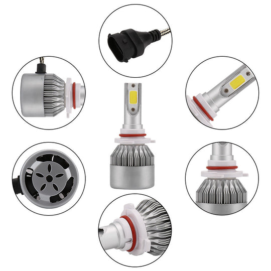 Kit Fari Led CANBUS Anabbaglianti + Abbaglianti + Fendinebbia + Luci Diurne DRL 6000K Lampadine Luci Bianco Ghiaccio 7800LM H4 + H11 + T20 - [accessori auto]