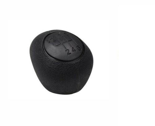 Cuffia Leva Cambio Manuale + Pomello + Ghiera Telaio Compatibile con Fiat Ducato Peugeot Boxer Citroen Jumper 2006> Cuciture Nere 6 Marce Set Completo Ricambio Auto
