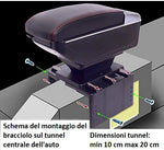 Bracciolo ALFA ROMEO 147 in ecopelle nero